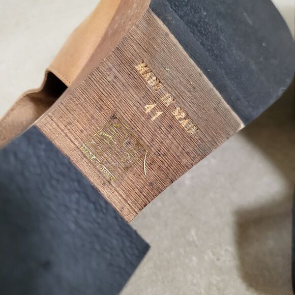 FREE PEOPLE CEDAR LEATHER WOOD BASE CLOG SIZE 41 - Picture 7 of 16